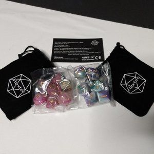 14 Haxtec Dices And Carry Pouches